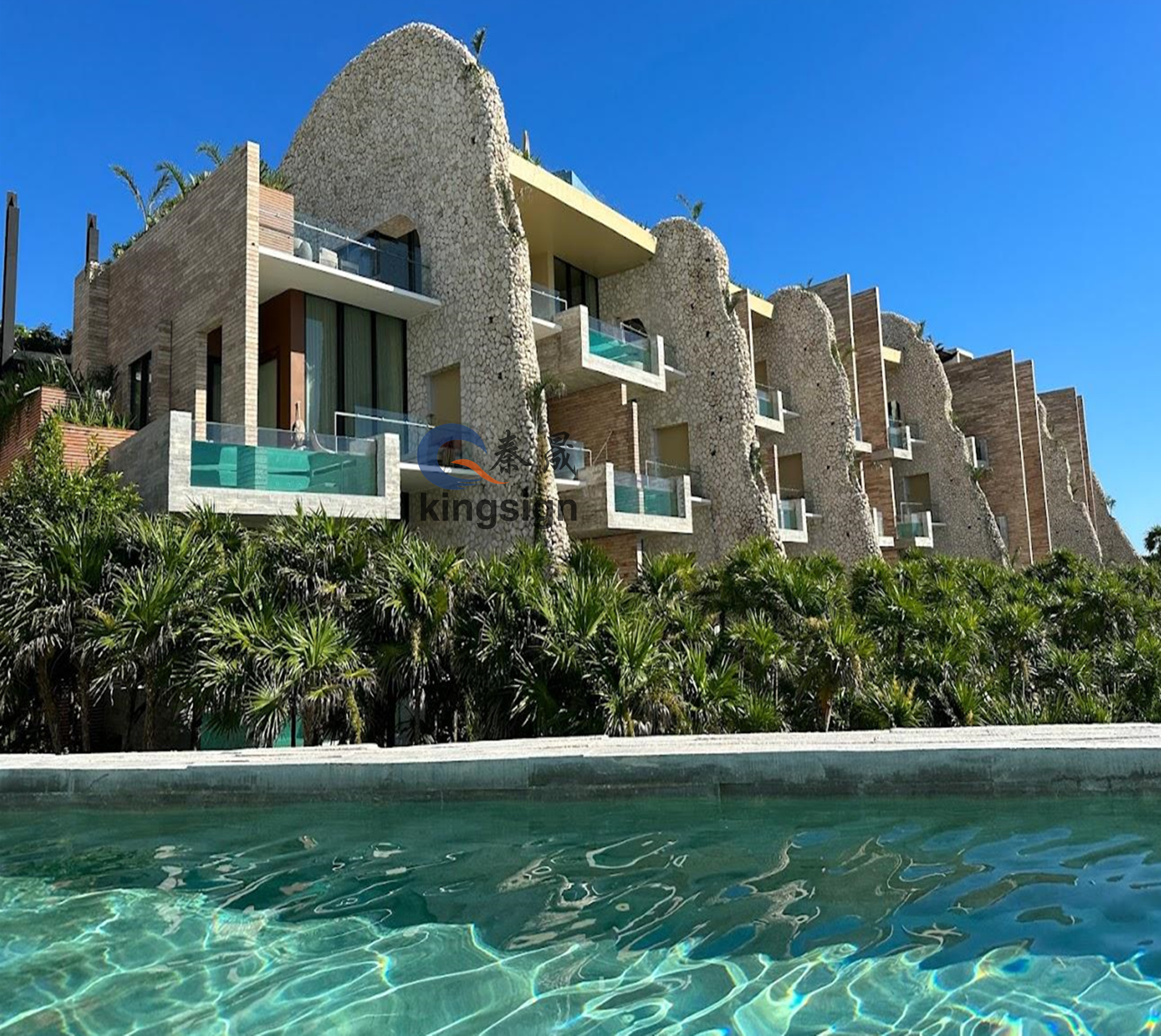 Kingsign akrylátové bazénové okno a zobrazovací panel